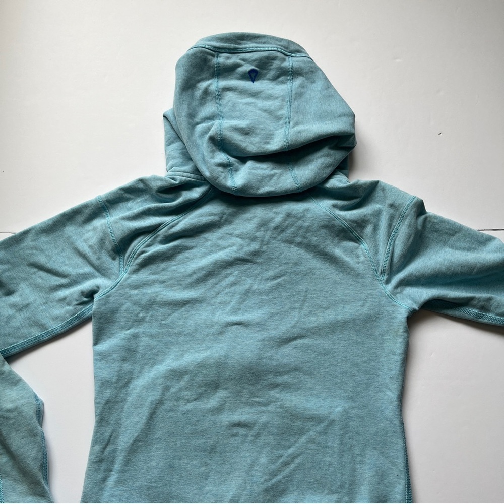 Ivivva Fleece Hoodie Good in the Hood Jacket Coat Full Zip Blue Teal Scuba Sz 10 - Picture 10 of 12